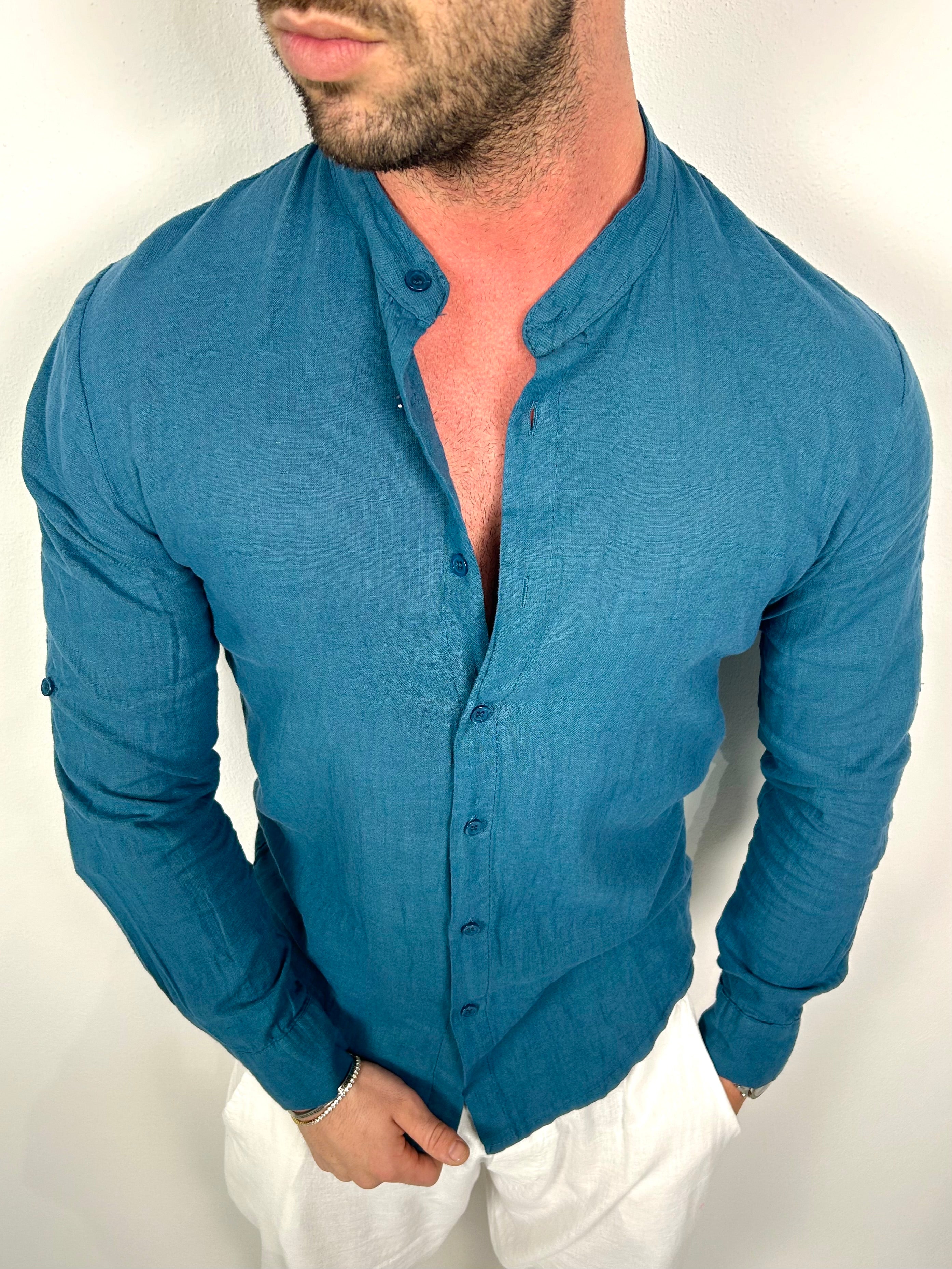 CAMICIA VENEZUELA 100% LINO