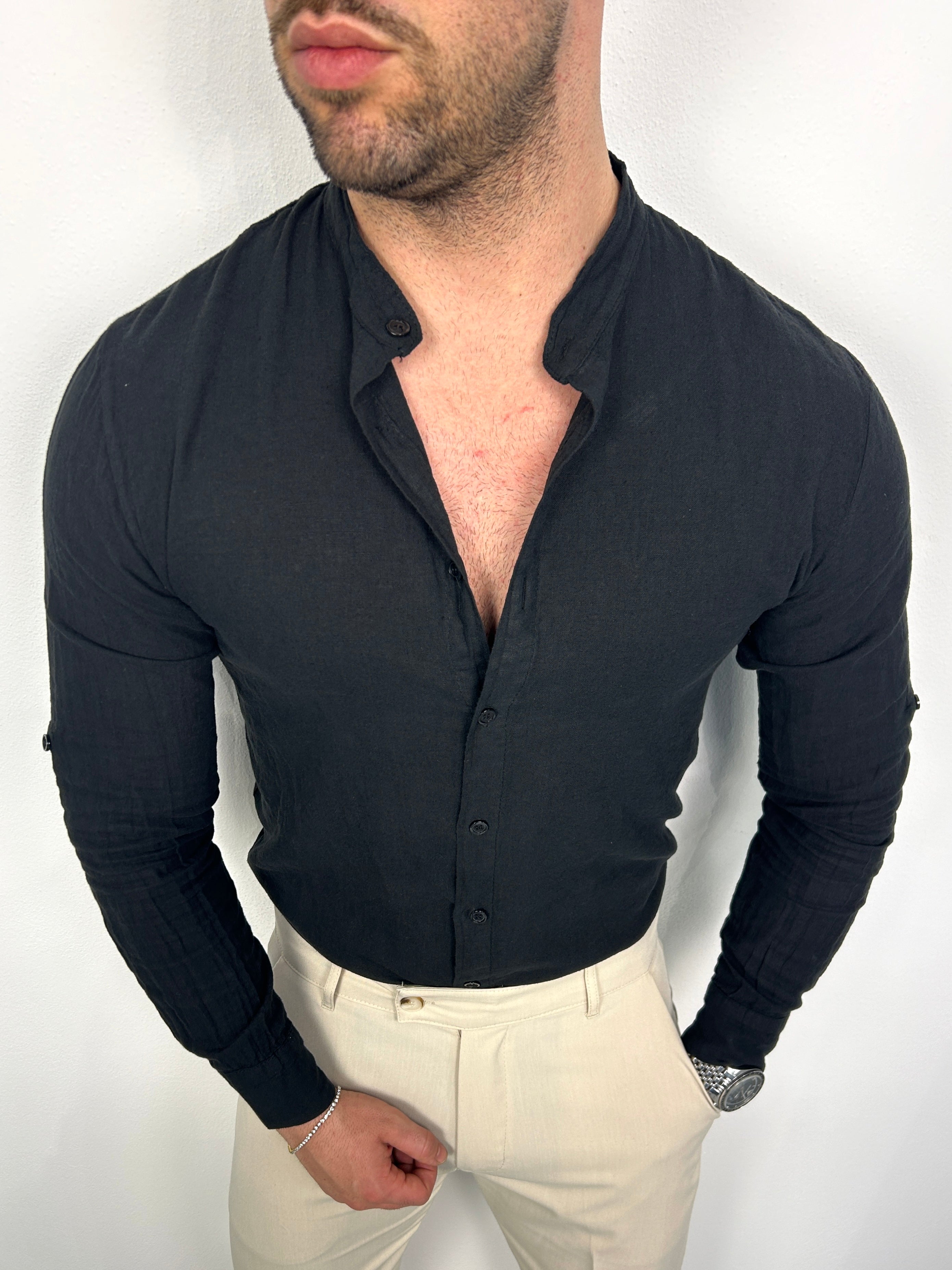 CAMICIA SANTORINI LINO