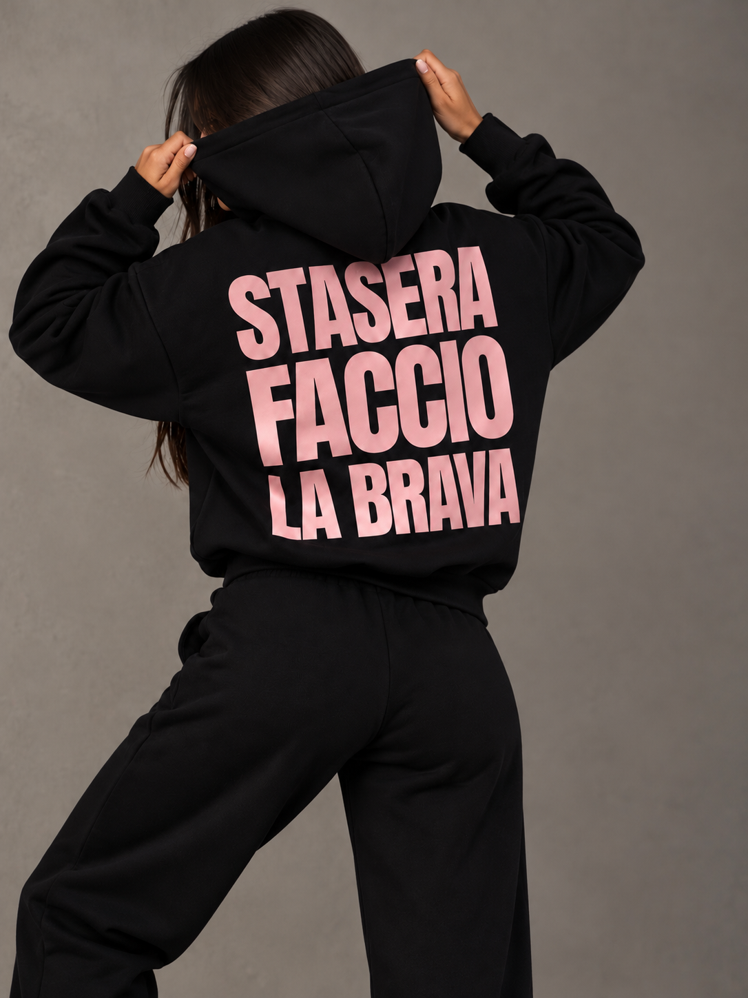 HOODIE BOXY STASERA FACCIO LA BRAVA