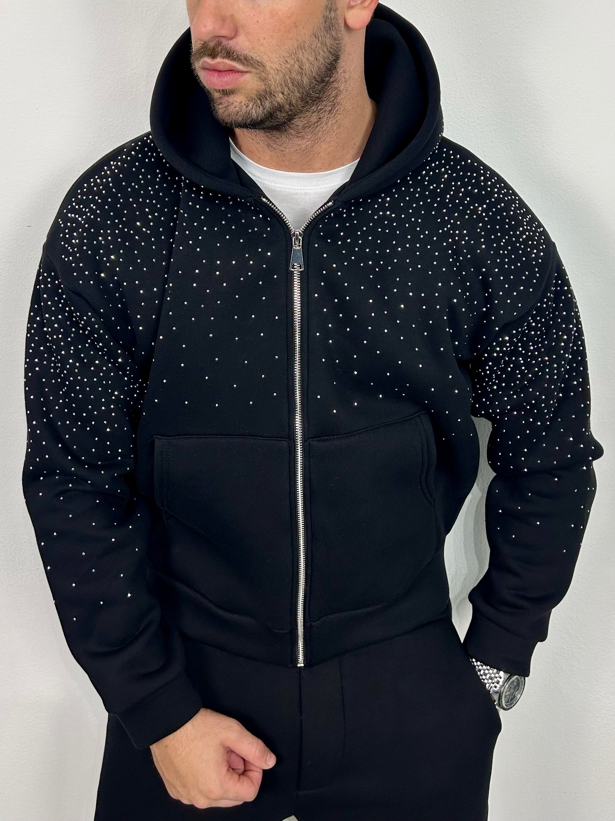 FELPA DIAMOND ZIP
