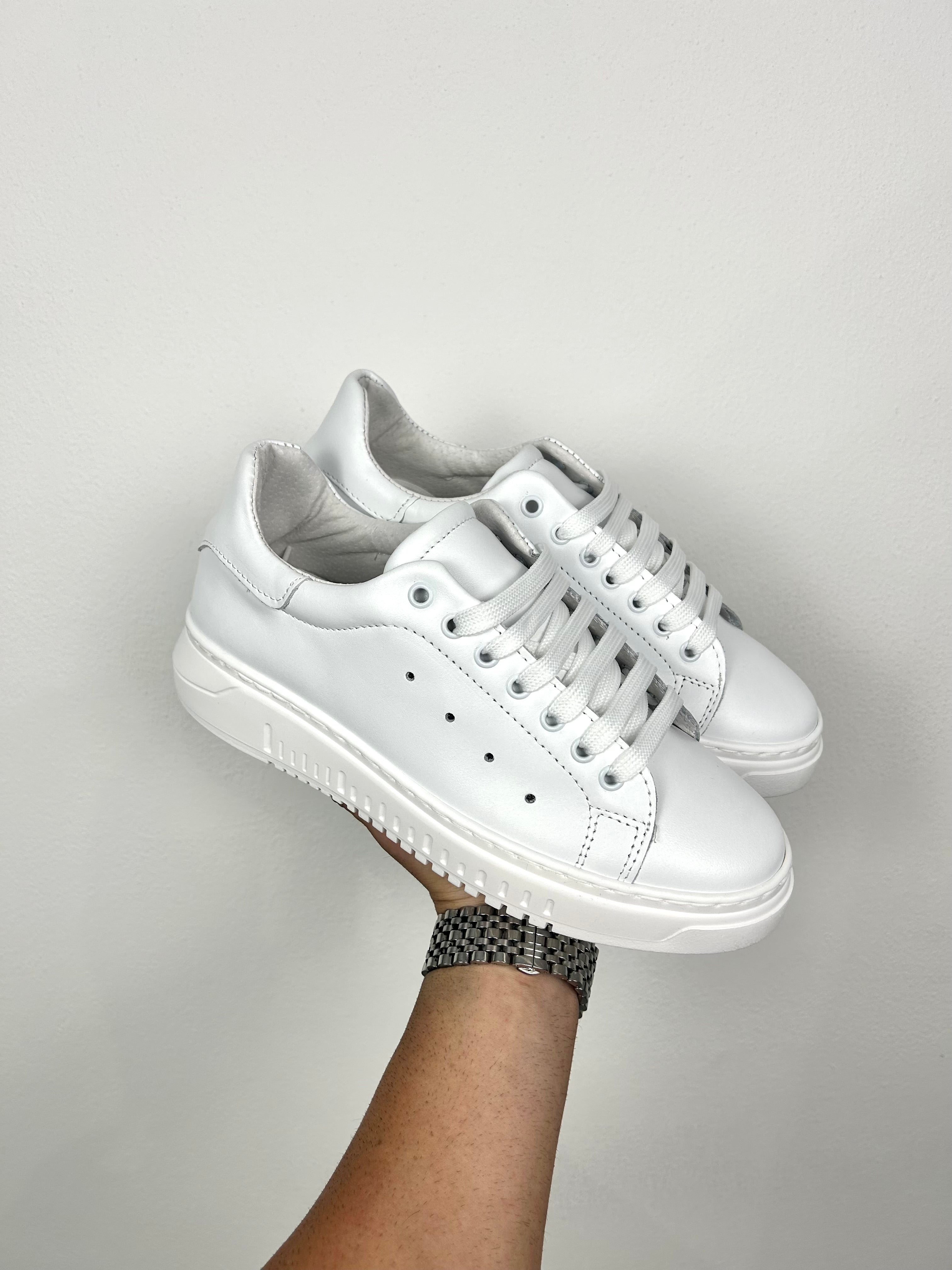 SNEAKERS VITELLO BIANCO